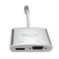 Nilox MiniDP M - VGA/HDMI F 0.1 m Mini DisplayPort HDMI + VGA (D-Sub) Grey