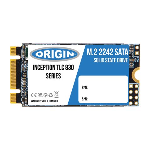 Origin Storage NB-256M.2/NVME-42 disque SSD 256 Go M.2 PCI Express 3.0 3D TLC