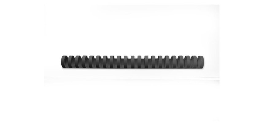 Peignes plastique gbc pour format a4 ï22mm 195 feuilles  coloris noir boite de 100     unites