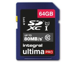 Integral 64GB ULTIMAPRO SDHC/XC 80MB CLASS 10 UHS-I U1 64 Go SD