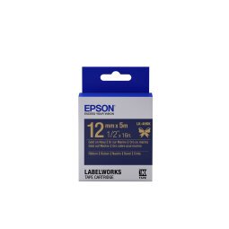 Epson LabelWorks LK-4HKK - ribbon tape - satin - 1 cassette(s) - Roll (1.2 cm x 5 m)