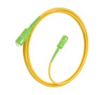 AISENS Cable Fibra Óptica Latiguillo G657A2 3.0 9/125 SMF Simplex CPR DCA LSZH, SC/APC-SC/APC, Amarillo, 3.0m