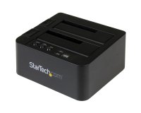 StarTech.com Duplicador Clonador Autónomo de Discos Duros o SSD SATA - Copiador de 2 Bahías - Base de Acoplamiento USB 3.1 (10Gbps) a Unidades SATA III de 2,5 o 3,5 Pulgadas