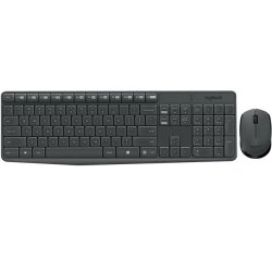 Logitech MK235 teclado Ratón incluido RF inalámbrico en Portugués Gris
