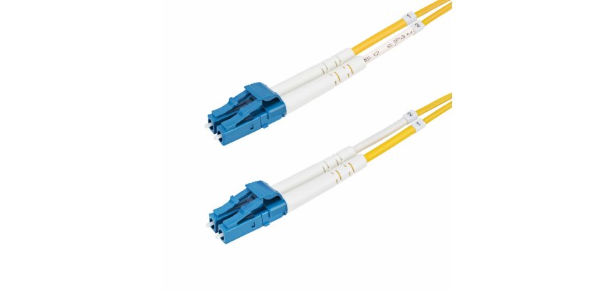 StarTech.com 10m LC naar LC (UPC) OS2 Single Mode Duplex Glasvezel Kabel, 9/125µm, Laser Optimized, 100G, Flexibel Buigen, Low Insertion Loss, LSZH Fiber Patchkabel