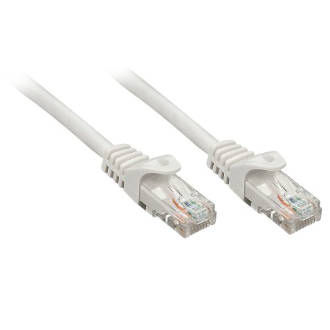 Lindy RJ-45/RJ-45 Cat6 5m cable de red Gris U/UTP (UTP)