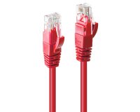Lindy 48030 cavo di rete Rosso 0,3 m Cat6 U/UTP (UTP)
