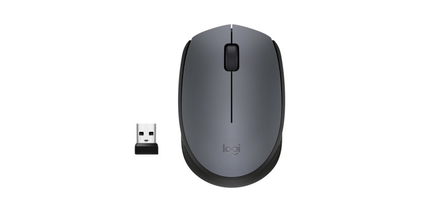 Logitech M170 Grey-K souris Bureau Ambidextre RF sans fil Optique 1000 DPI