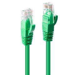Lindy 2m Cat.6 U/UTP Network Cable, Green