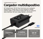 Motorola TurboPower 125W Duo Charger Universal Negro Corriente alterna Carga rápida Interior