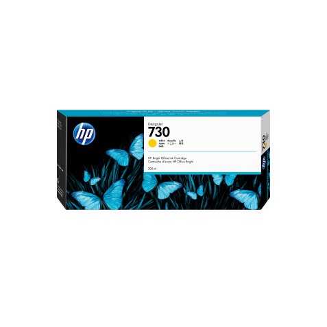 HP Cartouche d’encre 730 DesignJet jaune, 300 ml