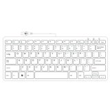 R-Go Tools Clavier ergonomique R-Go Compact, design plat, mini-clavier, QWERTY (US), filaire, noir