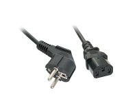 Lindy 30337 cavo di alimentazione Nero 5 m CEE7/7 Accoppiatore C13