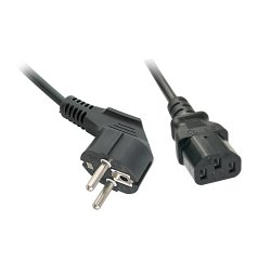Lindy 30337 cavo di alimentazione Nero 5 m CEE7/7 Accoppiatore C13