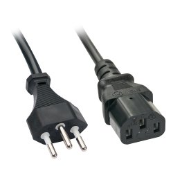 Lindy 30417 câble électrique 2 m Coupleur C13