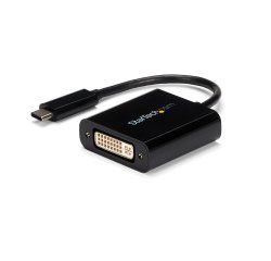 StarTech.com USB C to DVI Adapter - Black - 1920x1200 - USB Type C Video Converter for Your DVI D Display/Monitor/Projector - Upgraded Version is CDP2DVIEC