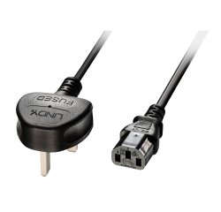 Lindy Câble secteur UK 3 broches vers C13, 2m