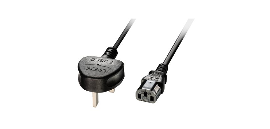 Lindy Câble secteur UK 3 broches vers C13, 2m