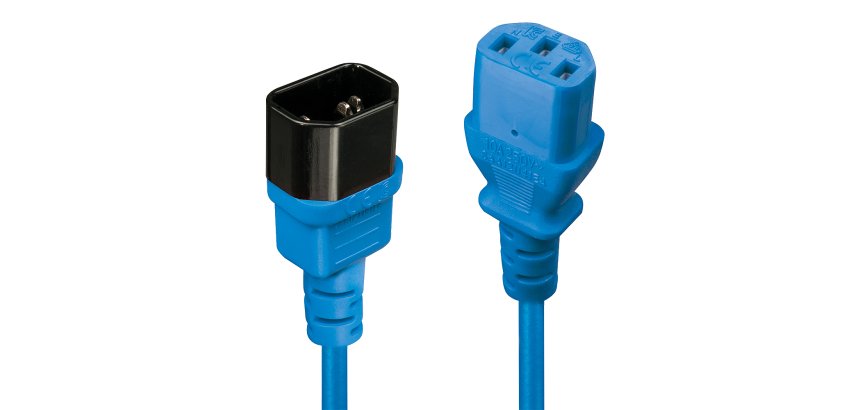 Lindy Rallonge secteur C14 vers C13, bleu, 2m
