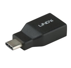 Lindy 41899 adattatore per inversione del genere dei cavi USB 3.1-C USB 3.1-A Nero