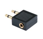 Lindy 35626 changeur de genre de câble 2 x 3.5mm 3.5mm Noir