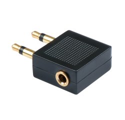 Lindy 35626 changeur de genre de câble 2 x 3.5mm 3.5mm Noir