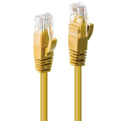 Lindy 0.5m CAT6 U/UTP Network Cable, Yellow