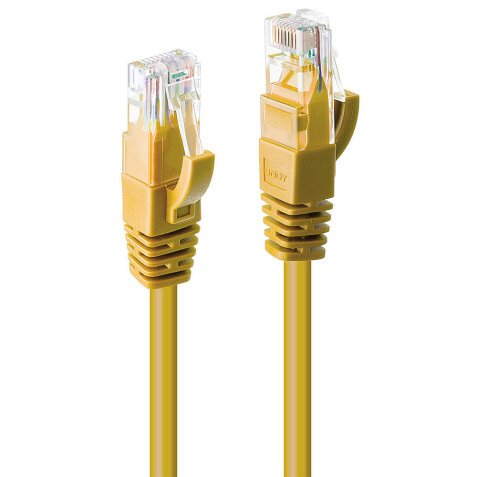 Lindy 48063 câble de réseau Jaune 2 m Cat6 U/UTP (UTP)