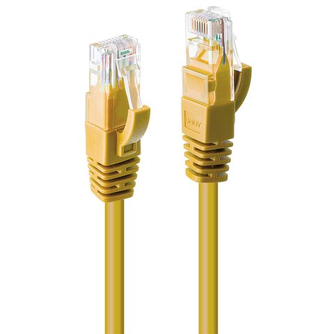 Lindy 48060 cable de red Amarillo 0,3 m Cat6 U/UTP (UTP)