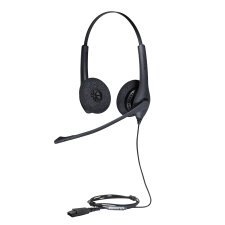 Jabra Biz 1500 Duo QD Auriculares Alámbrico Diadema Oficina/Centro de llamadas Negro