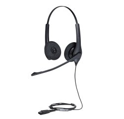 Auriculares Alámbrico Diadema Oficina/Centro de llamadas Jabra Biz 1500 Duo QD  Negro