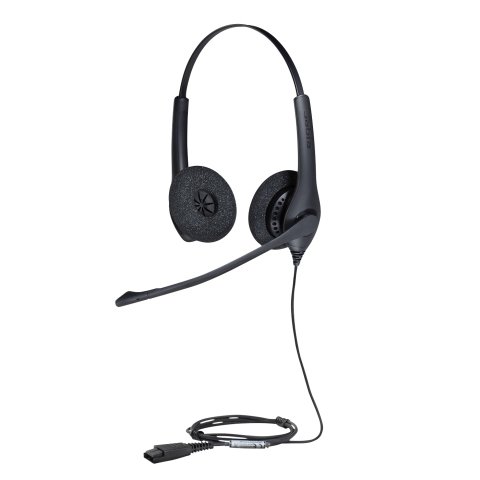 Auriculares Alámbrico Diadema Oficina/Centro de llamadas Jabra Biz 1500 Duo QD Negro
