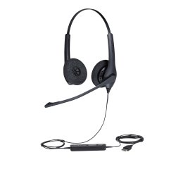 Jabra Biz 1500 Auriculares Alámbrico Diadema Oficina/Centro de llamadas USB tipo A Bluetooth Negro