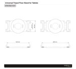 StarTech.com Trépied réglable pour tablette avec pochette de transport