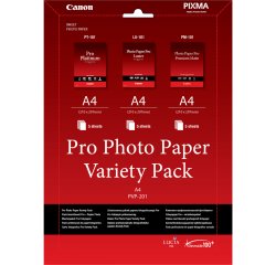 Canon Pro Variety Pack PVP-201 - pakket fotopapier - 15 vel(len) - A4