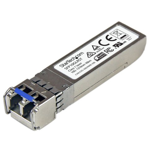 StarTech.com Módulo SFP+ Compatible con Cisco SFP-10G-LR - 10GBASE-LR - Fibra Monomodo 10GbE - SFP+ Ethernet Gigabit de 10Gb - LC 10km - 1310nm - Cisco Firepower, ASR9000, C9300 DDM