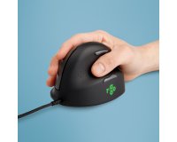 R-Go Tools Souris Ergonomique R-Go HE Break avec logiciel de pause, droiter, moyen (longueur de la main 165-185 mm), filaire, noir