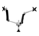 StarTech.com Support de bureau pour 2 écrans avec bras articulés - Multidirectionnel - Empilable - Installation sans outil