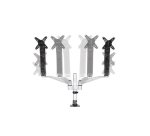 StarTech.com Support de bureau pour 2 écrans avec bras articulés - Multidirectionnel - Empilable - Installation sans outil