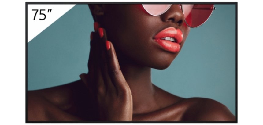 Sony FW-75BZ40L Écran d'affichage dynamique Écran plat de signalisation numérique 190,5 cm (75") LCD Wifi 700 cd/m² 4K Ultra HD Noir Android 24/7