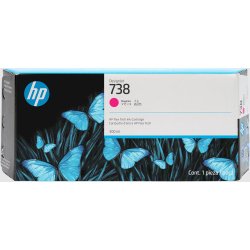 HP Cartouche d’encre DesignJet 738, magenta, 300 ml