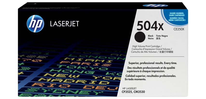 HP 504X toner LaserJet noir grande capacité authentique