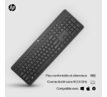 HP 230 BLK WL KBD clavier Universel RF sans fil Noir
