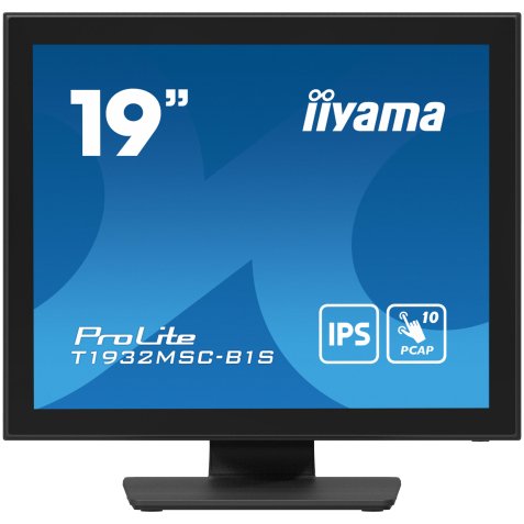 iiyama ProLite T1932MSC-B1S écran plat de PC 48,3 cm (19") 1280 x 1024 pixels Full HD LED Écran tactile Dessus de table Noir