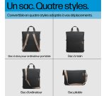 HP Sac forme sac à dos pour ordinateur portable convertible 14 pouces