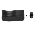 HP 680 CFT Dual-Mode KB/Mse Combo FR clavier Souris incluse Maison RF sans fil + Bluetooth Noir