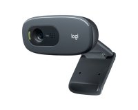 Logitech C270 Webcam HD, HD 720p/30fps, Videochiamate HD Widescreen, Correzione Automatica ?Luminosità, Microfono Riduzione del Rumore, Skype, FaceTime, Hangouts, ?WebEx,PC/Mac/Tablet/Chromebook