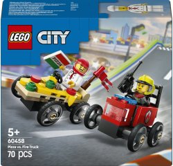 LEGO City Pizza vs. Fire Truck Race Car Pack