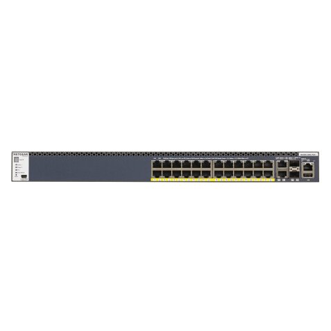 NETGEAR M4300-28G-PoE+ Géré L2/L3/L4 10G Ethernet (100/1000/10000) Connexion Ethernet, supportant l'alimentation via ce port (PoE) 1U Noir