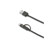 Celly USBCMICRO cable USB USB A USB C/Micro-USB B Negro